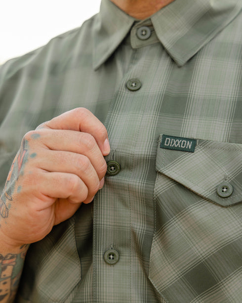 PALO VERDE BAMBOO SHORT SLEEVE BUTTON UP - MENS